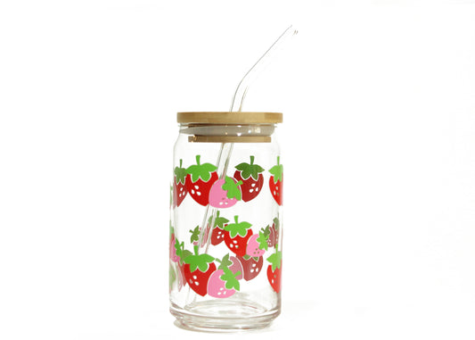 Strawberry Glass Cup