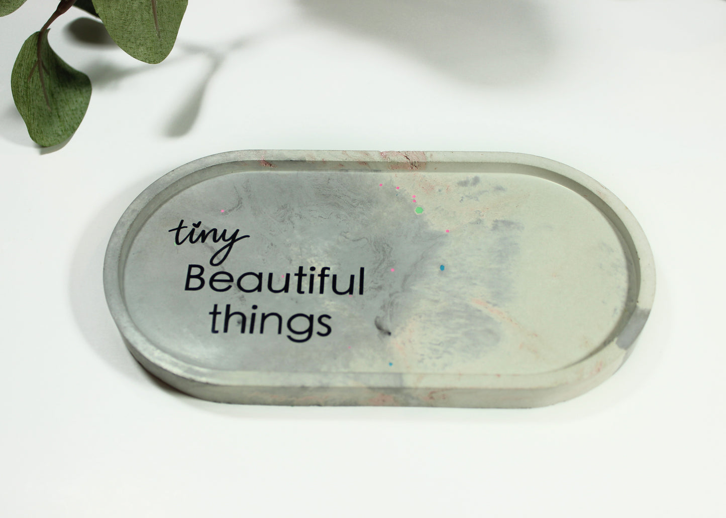 Beautiful Things Concrete Oval Tray